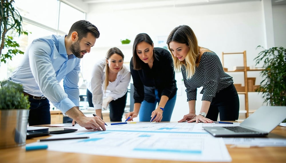 Equipo de expertos en ventas de MAFERIS trabajando juntos Equipo de expertos en ventas de MAFERIS trabajando juntos